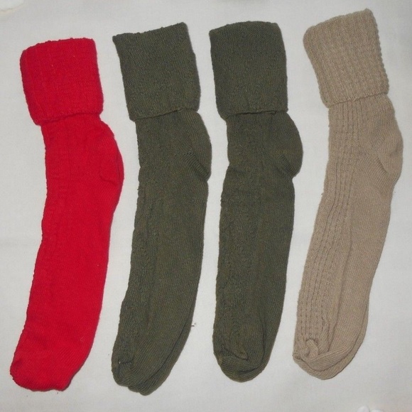 Vintage Raised Textured Cuff Socks Plus Size